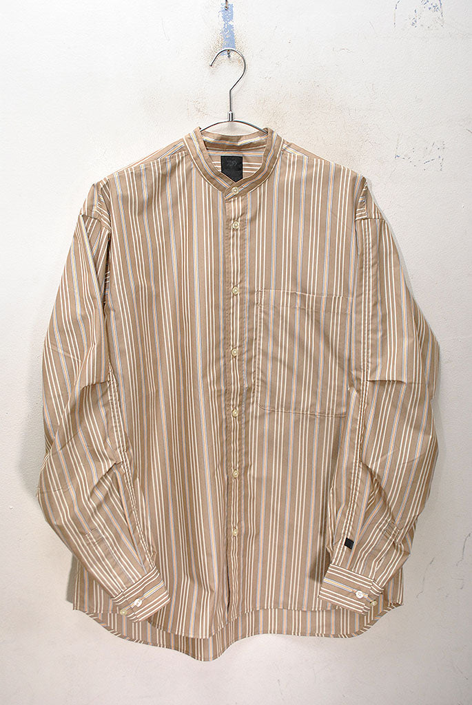 DAIWA PIER39 TECH BAND COLLAR SHIRTS L/S STRIPE