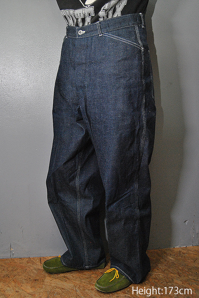 A.PRESSE Military Denim Trousers