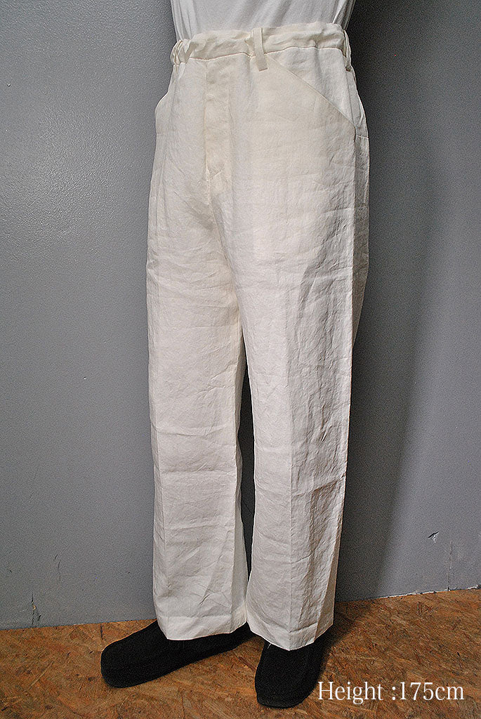 SUNSEA LINEN WIDE STRAIGHT PANT