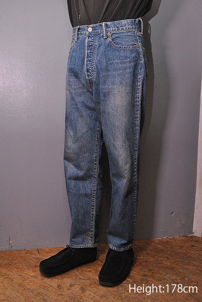 美品A.PRESSE アプレッセWashed Denim Wide Pants A.PRESSE Washed Denim Wide Pants