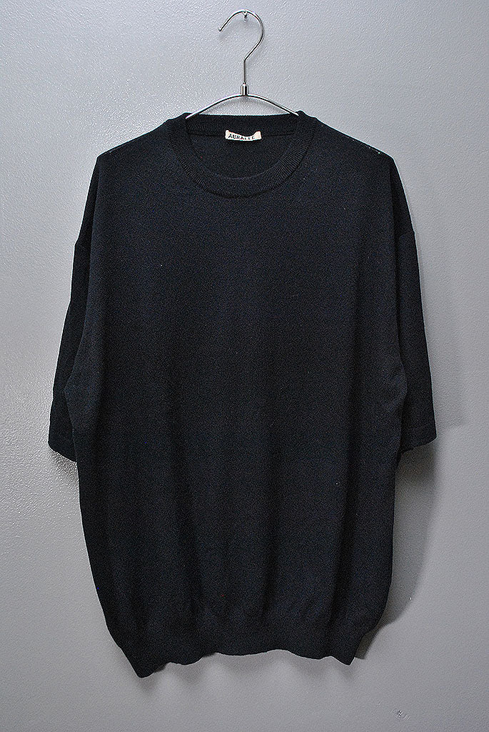 AURALEE CASHMERE HARD TWIST KNIT TEE