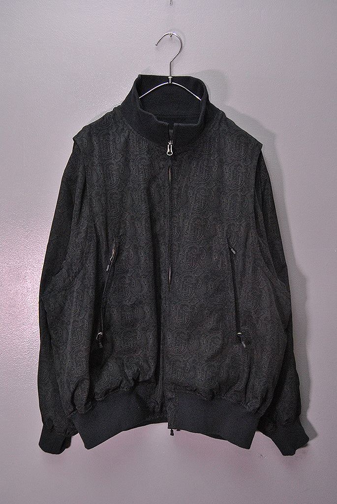 DAIWA / TECH MIL DECK JACKET PAISLEY/ジャケット/S/ポリエステル/BLK/ペーズリー DAIWA PIER39 TECH MIL DECK JACKET PAISLEY