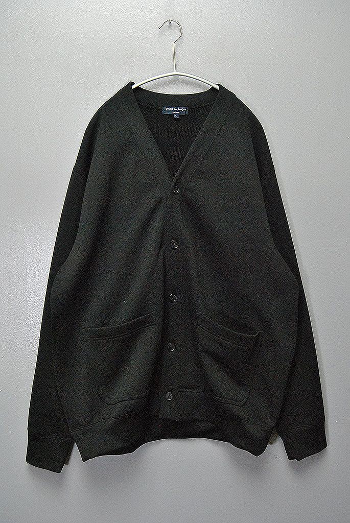 COMME des GARCONS HOMME エステル裏毛 切替カーディガン