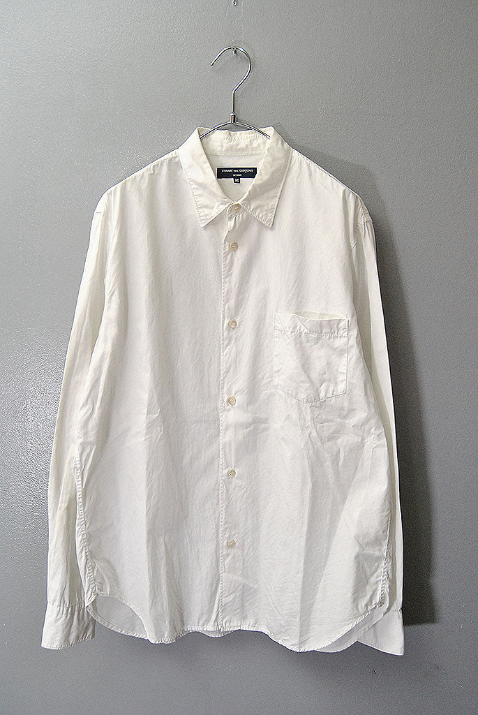 COMME des GARCONS HOMME 綿ブロード×異素材MIXシャツS COMME des GARCONS HOMME コムデギャルソン オム 綿ブロード L/S