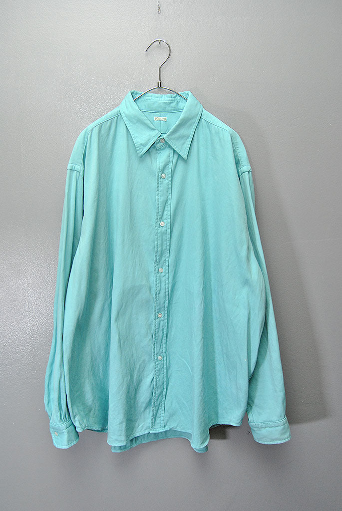 A.PRESSE Double Weave Twill Regular Collar Shirt