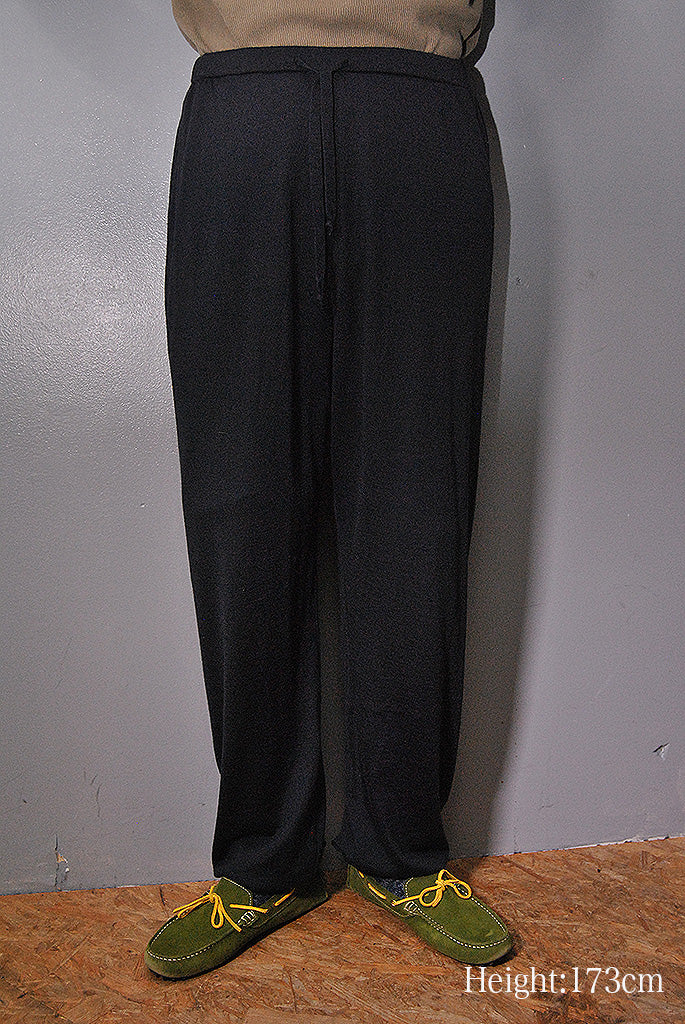 BLAMINK カシミヤ混 12G ウール ニットパンツ BLAMINK カシミヤ混 12G ウール ニットパンツ