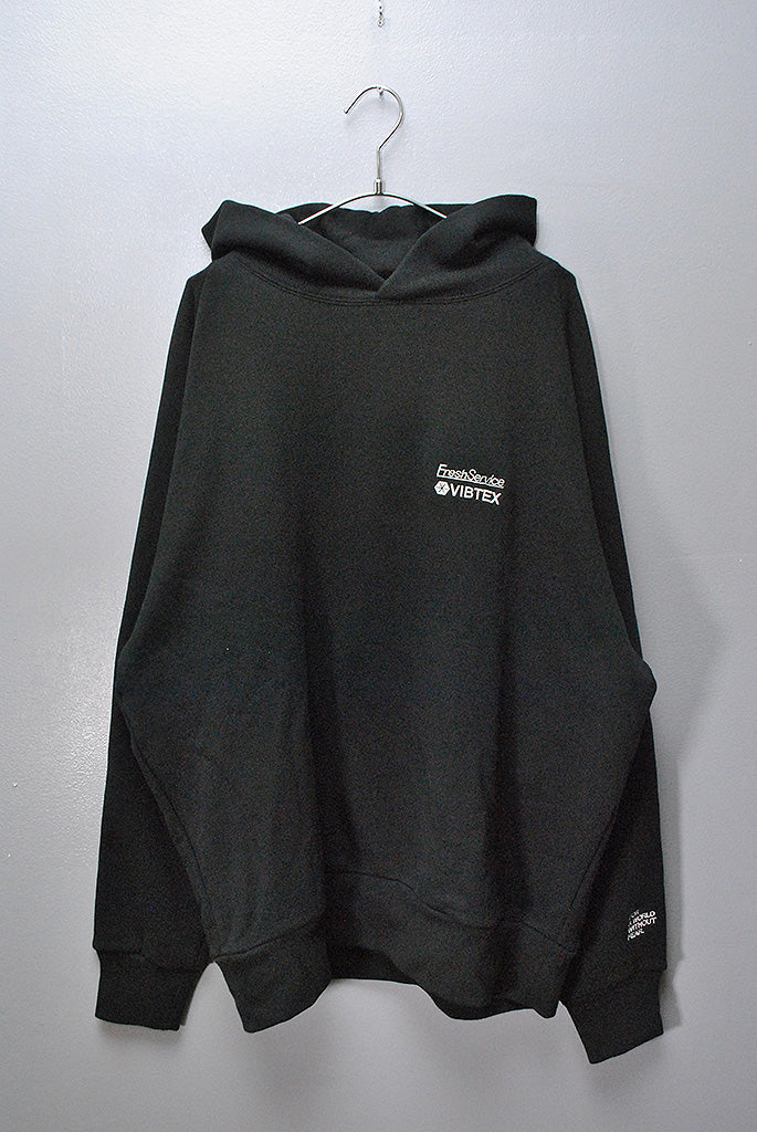 VIBTEX for FreshService SWEAT PULL HOODIE #BLACK