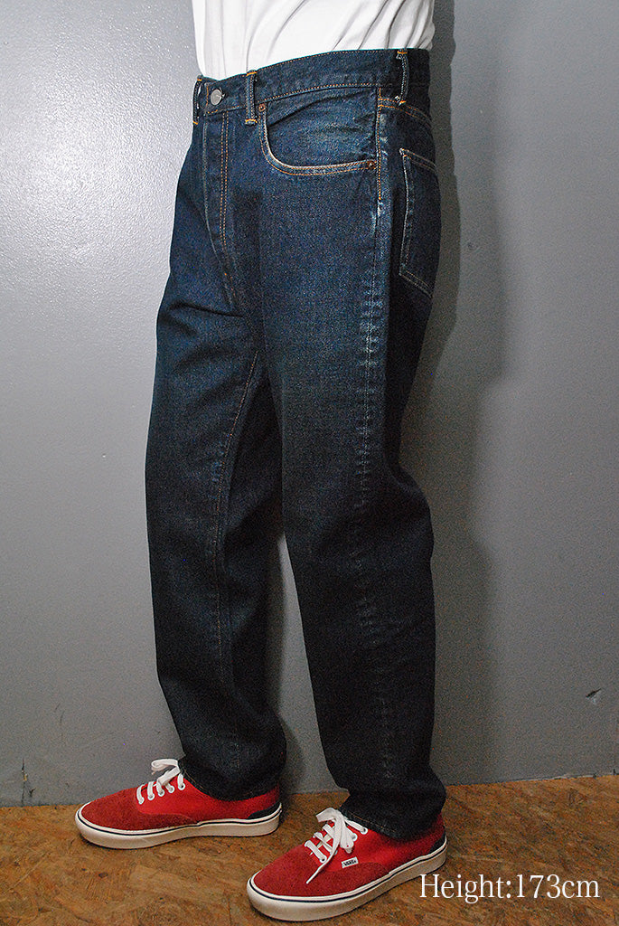 A.PRESSE Washed Denim Pants E INDIGO