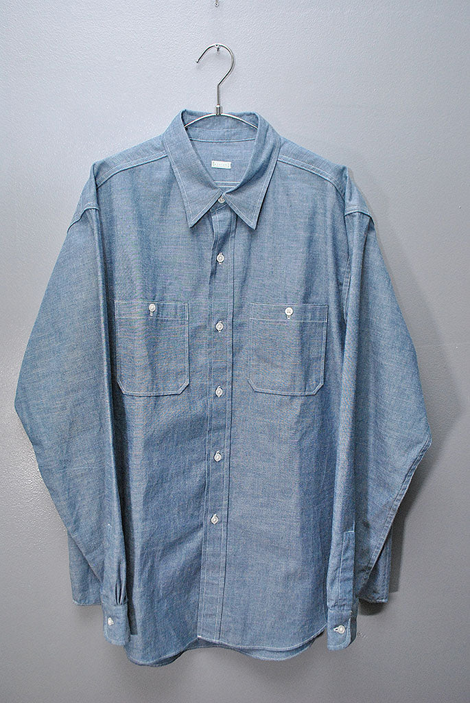a.presse シャンブレーシャツ A.PRESSE＞Rigid Chambray Shirt | MAKES ONLINE STORE