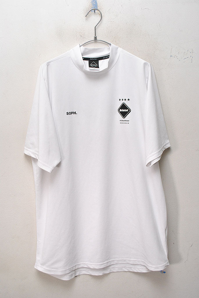 10320円 F.C.Real Bristol S/S TEAM MOCK NECK TOP #WHITETシャツ/カットソー(半袖/袖なし)