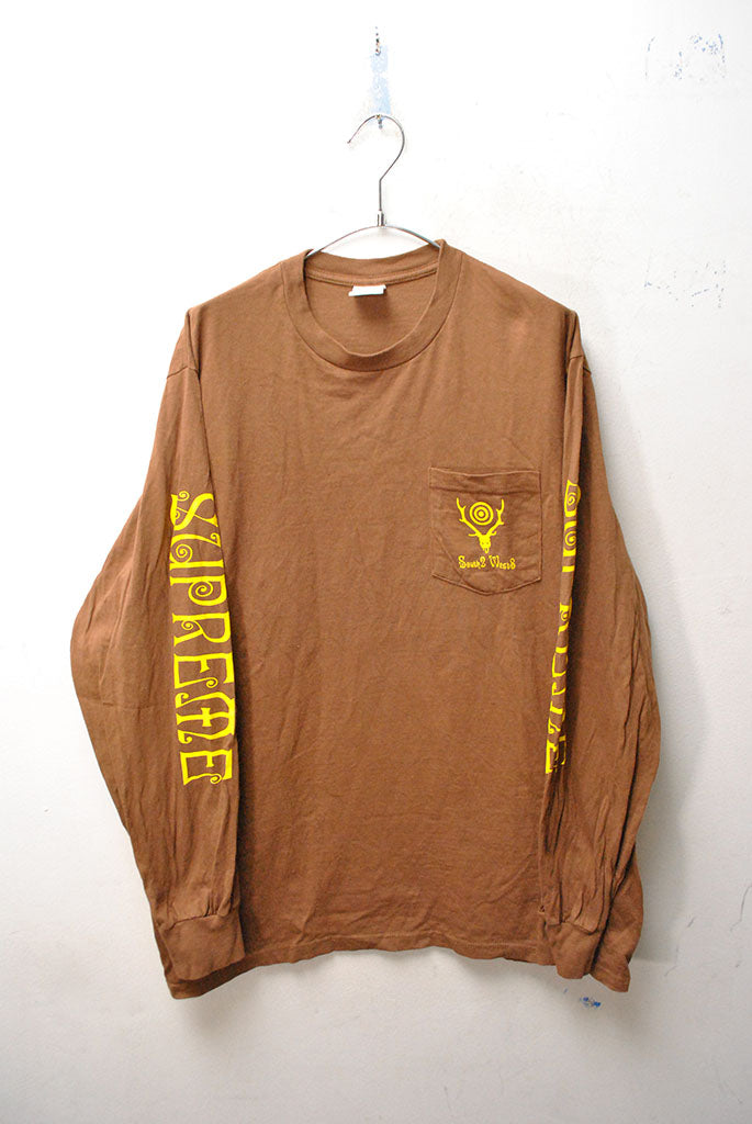 Supreme × SOUTH2 WEST8 L/S Pocket Tee