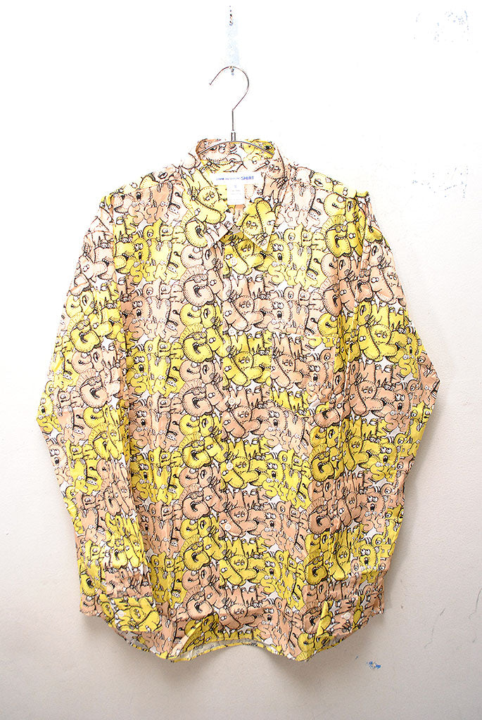 COMME des GARCONS SHIRT × KAWS CLASSIC PRINT L/S SHIRT