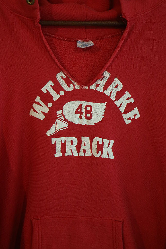 70's Champion REVERSE WEAVE HOODIE "W.T.CLARKE TRACK"