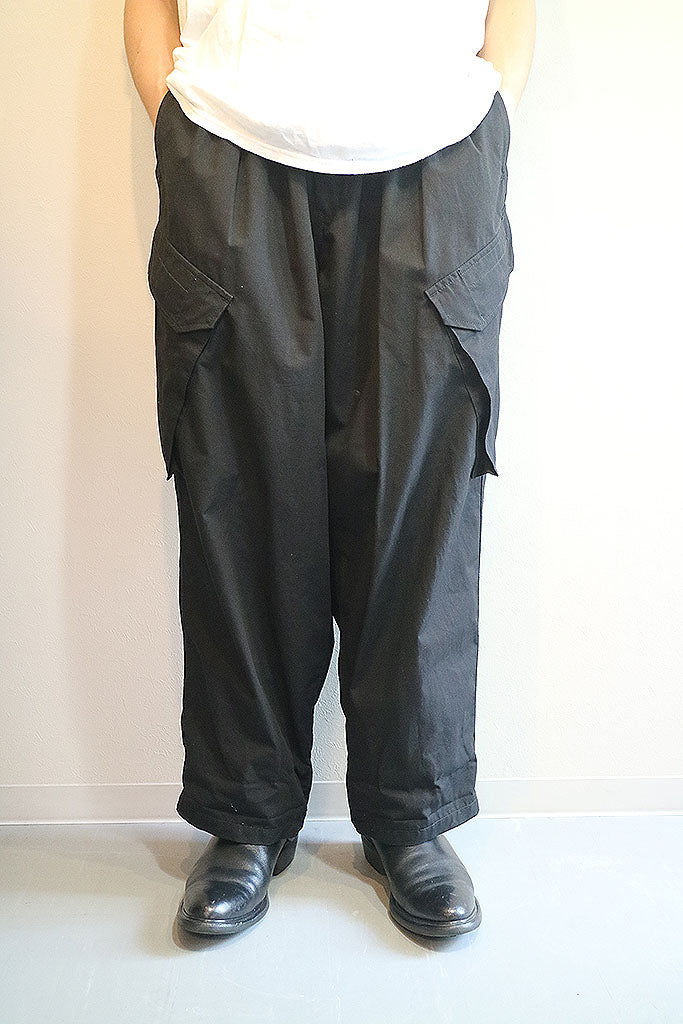 BLACK Scandal Yohji Yamamoto RIPSTOP 12TACK PANT