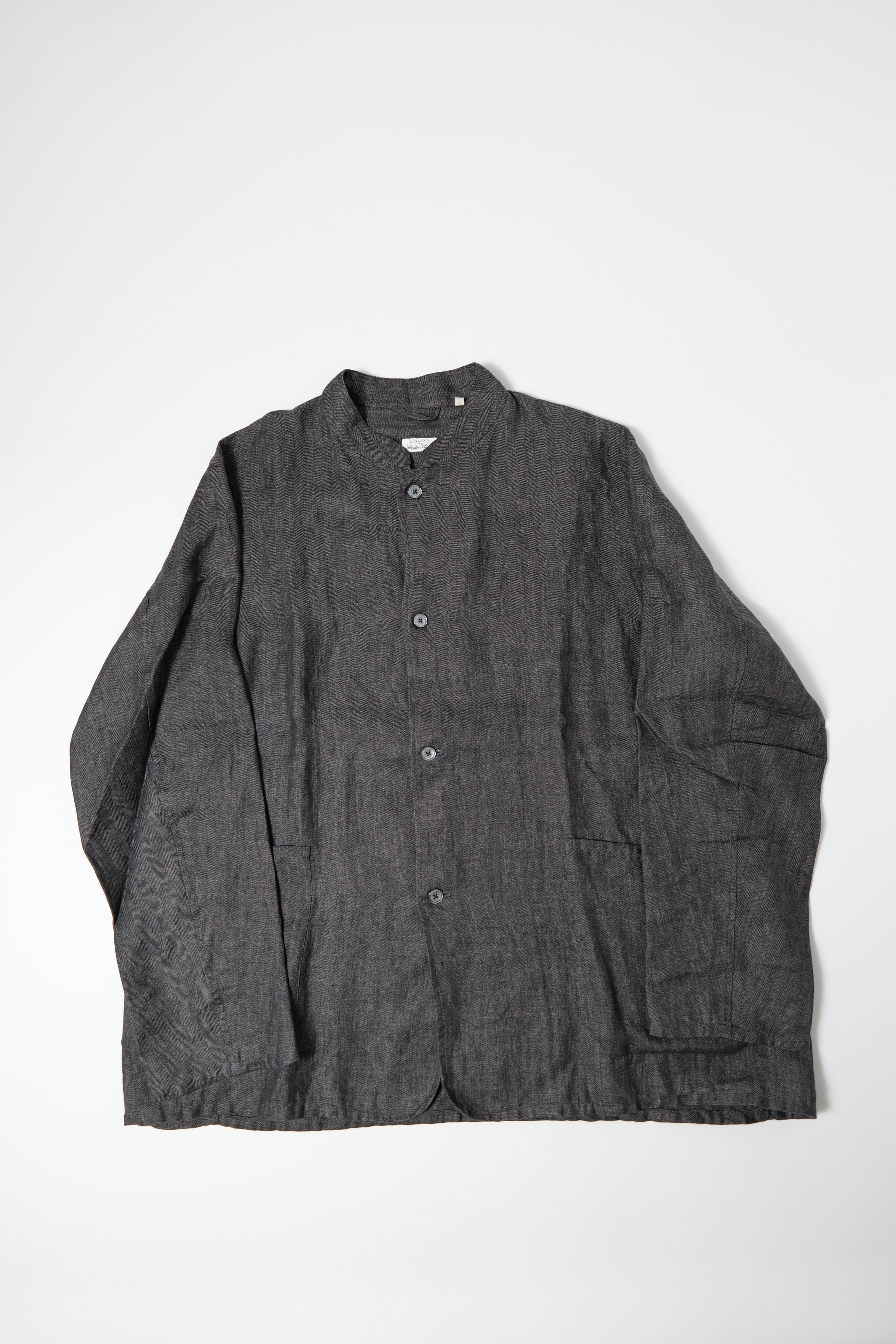 COMOLI × Salvatore Piccolo リネンヘリンボーン スタンドカラージャケット