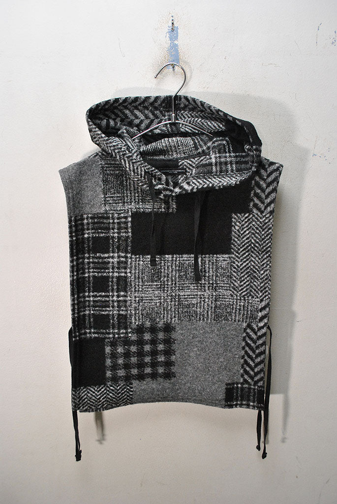 ENGINEERED GARMENTS Hooded Interliner Knit Patchwork HB