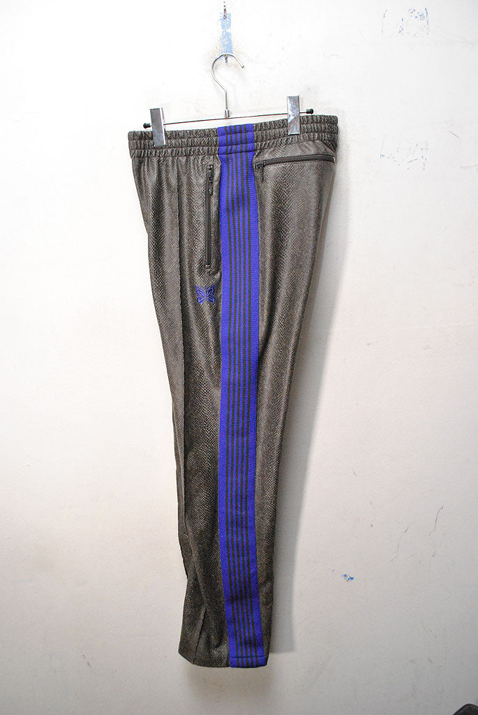 NEEDLES TRACK PANT SYNTHETIC LEATHER PYTHON