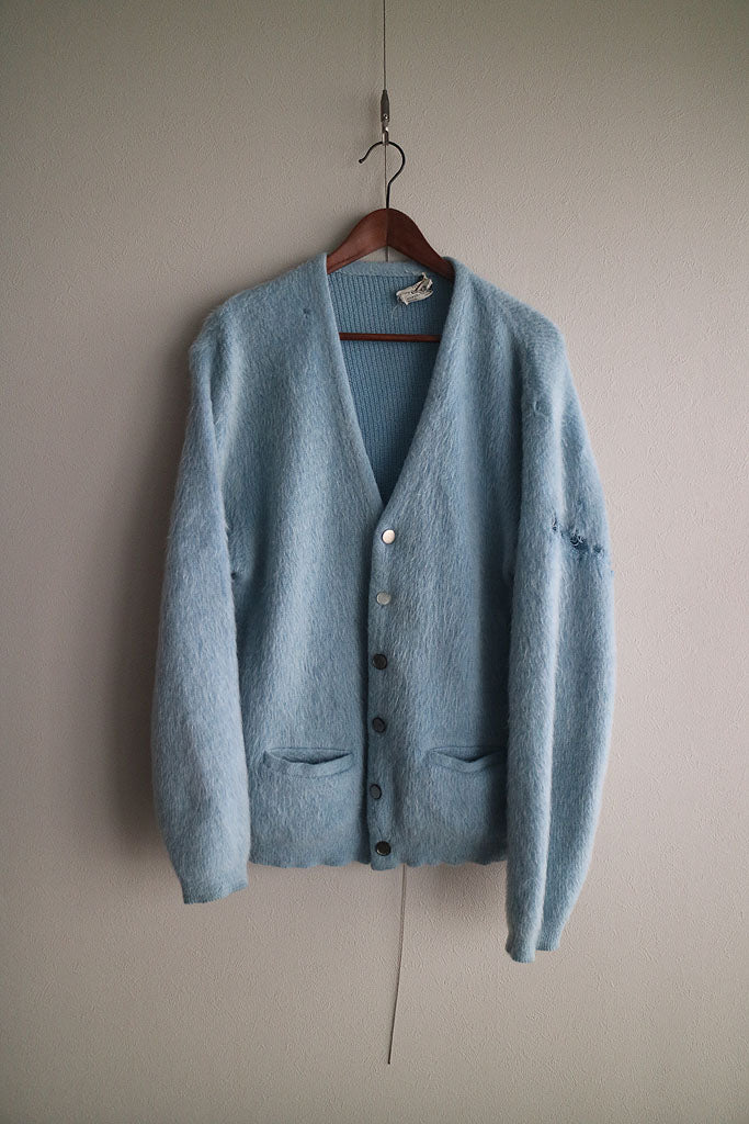 17,220円Vintage Mohair Cardigan 60's Blue