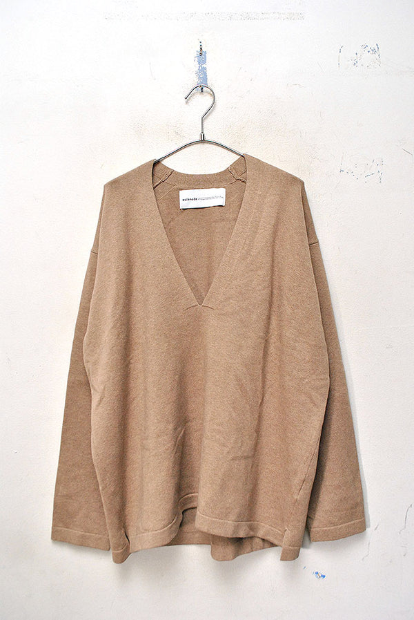 walenode Cotton cashmere stretch Deep V-neck sweater