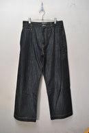 STUDIO NICHOLSON PYAD DENIM SUEDE HEAD SLACK