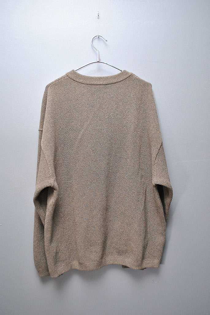 crepuscule Moss stitch henley neck