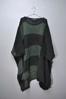 GROUND Y Border poplar knit Jumbo drape knit
