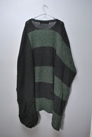 GROUND Y Border poplar knit Jumbo drape knit