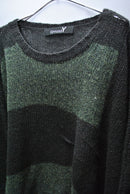 GROUND Y Border poplar knit Jumbo drape knit