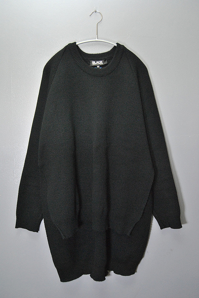 BLACK COMME des GARCONS サイドスリットロングニット