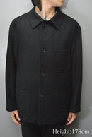 A.PRESSE Cashmere Light Flannel Coverall Jacket