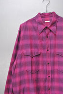 COMOLI ウールシルクワークシャツ