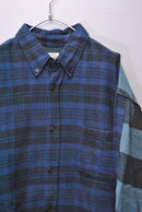 GOLD COTTON NEL CHECK SHIRT SWITCH B.D SHIRT