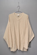 COMOLI コットンフライス ホッケーシャツ