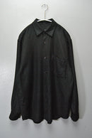 COMOLI カシミヤシルク 製品染シャツ