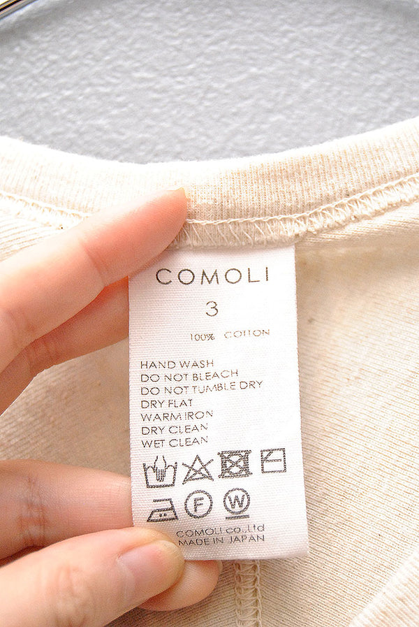 COMOLI コットンフライス ホッケーシャツ COMOLI コットンフライス ホッケーシャツ