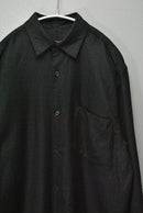 COMOLI カシミヤシルク 製品染シャツ