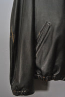 COMOLI レザー ジップブルゾン