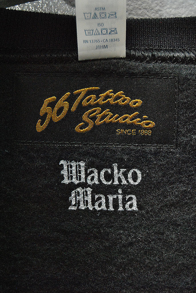 WACKO MARIA 56 TATTOO STUDIO CREW NECK SWEAT SHIRT