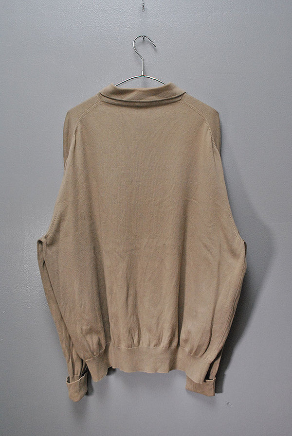 A.PRESSE Cotton Knit Polo Collar Cardigan A.PRESSE Cotton Knit Polo Collar Cardigan