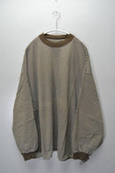 is-ness BALLOON STRIPES LONG SLEEVE T SHIRT