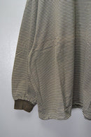 is-ness BALLOON STRIPES LONG SLEEVE T SHIRT