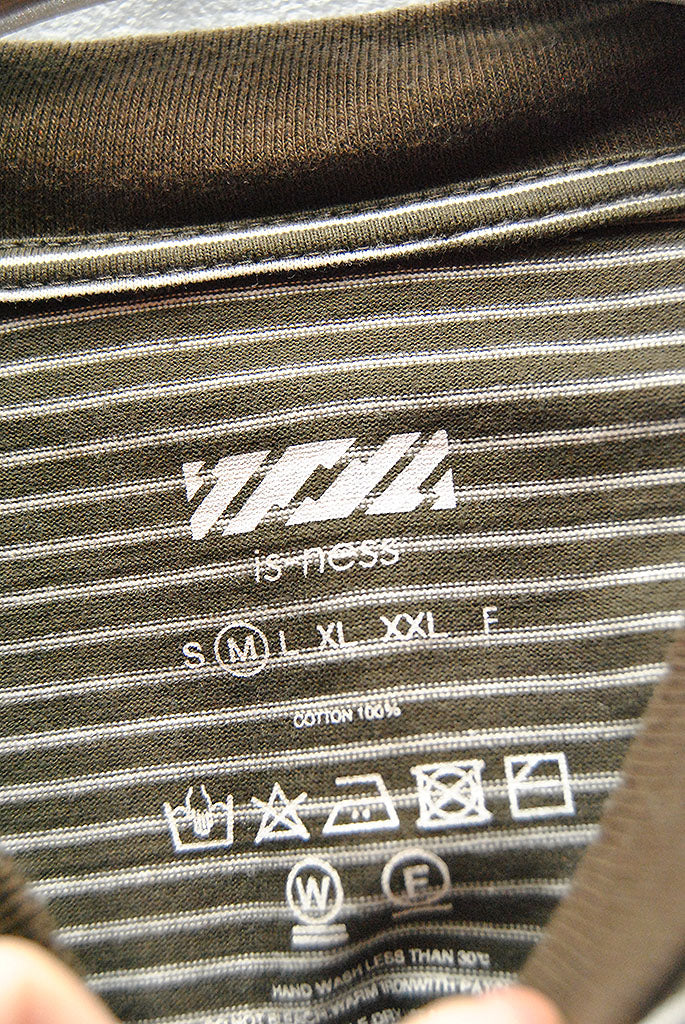 is-ness BALLOON STRIPES LONG SLEEVE T SHIRT