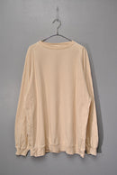 COMOLI コットンシルク 長袖クルー