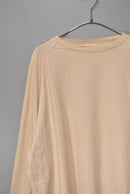 COMOLI コットンシルク 長袖クルー