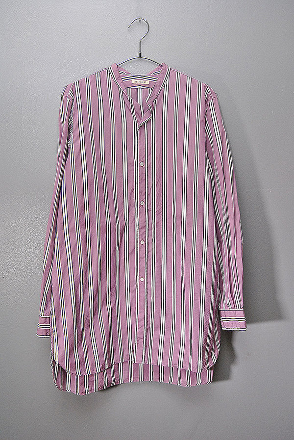 HEUGN Stripe Rob コットンオルタネイトストライプバンドカラー