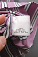 HEUGN Stripe Rob コットンオルタネイトストライプバンドカラーシャツ