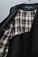 COMME des GARCONS HOMME コットンラミーノーカラージャケット