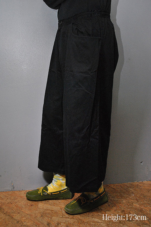 Y's ワイズ YZ-P72-058 23SS コットン サルエルパンツ Y's BORN PRODUCT ワイドサルエルパンツ