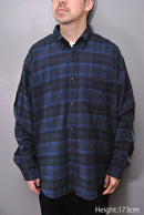 GOLD COTTON NEL CHECK SHIRT SWITCH B.D SHIRT