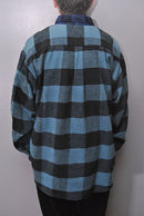 GOLD COTTON NEL CHECK SHIRT SWITCH B.D SHIRT